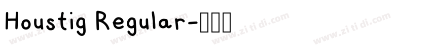Houstig Regular字体转换